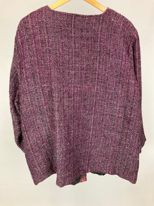 WHITE STAG MULTI-COLOR TWEED BLAZER SZ 26/28W