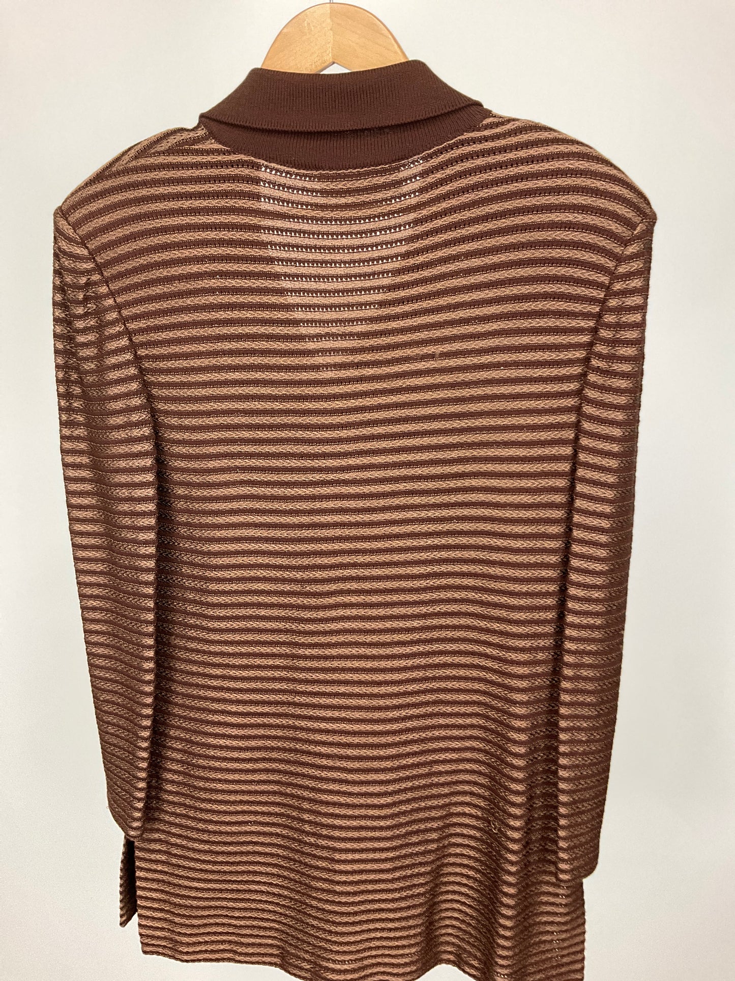 ST JOHN COLLECTION BROWN BLAZER SZ 10