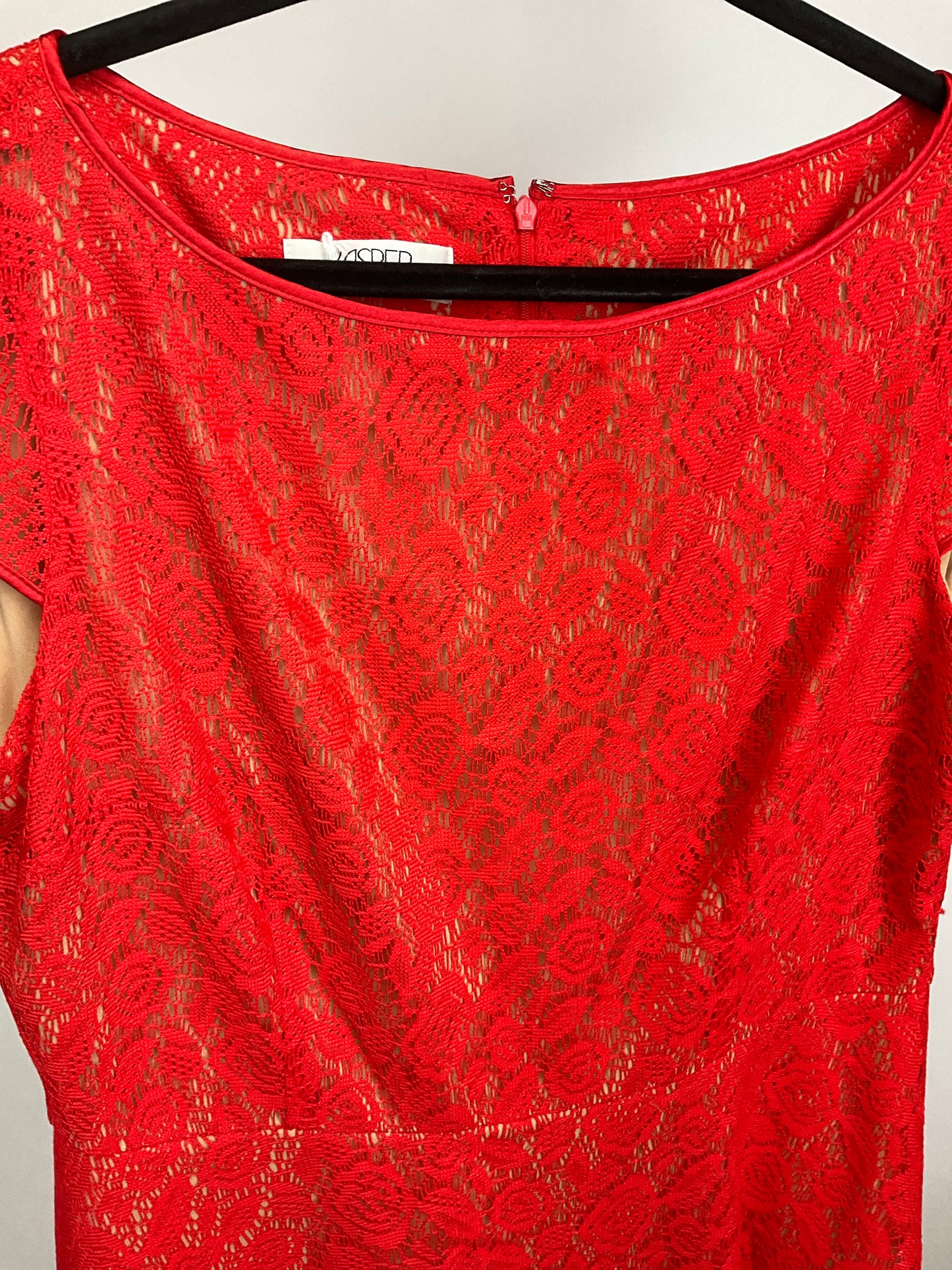 KASPER ORANGE LACE DRESS SZ 18
