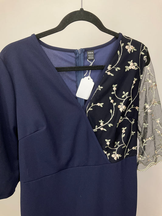 SHEIN BLUE/BLACK DRESS SZ XL