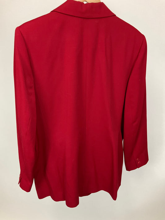 LANDS' END RED BLAZER SZ 18 TALL