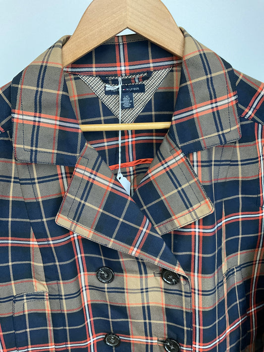 TOMMY HILFIGER PLAID JACKET SZ LG