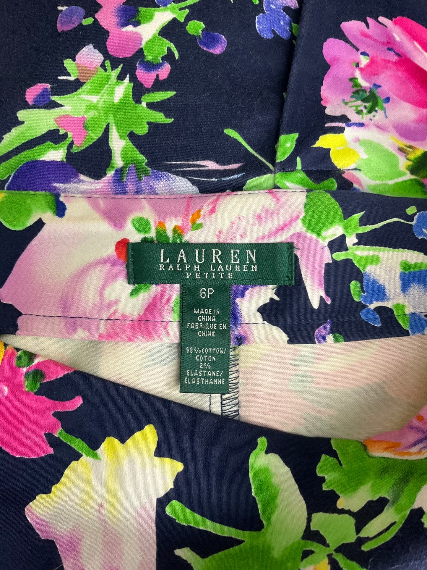 LAUREN FLORAL SKIRT SZ 6P