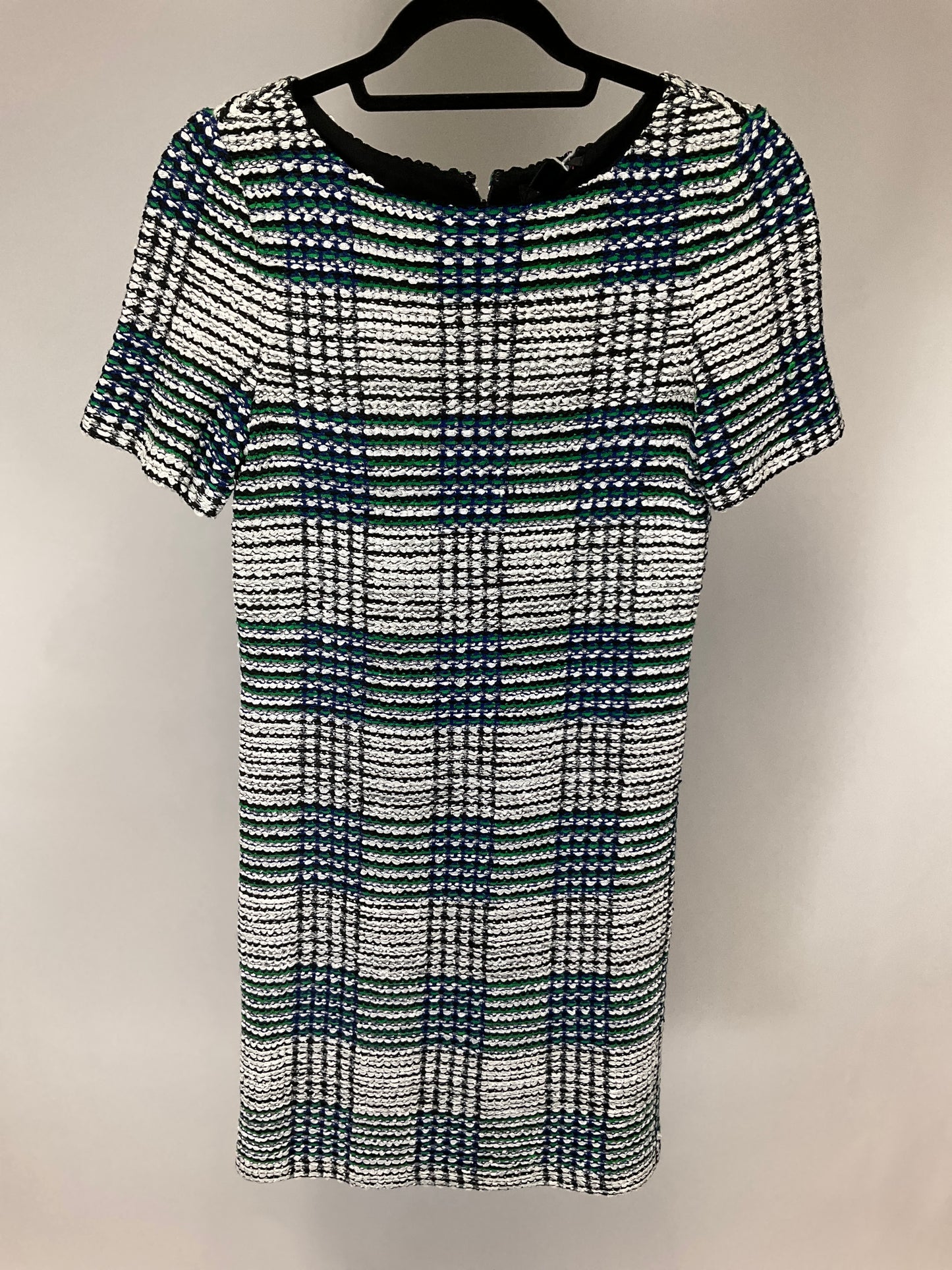 NWT ST JOHN WHITE/BLUE/GREEN DRESS SZ 2