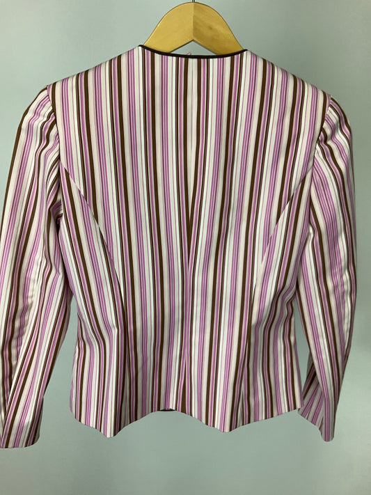 NO BRAND PINK/BROWN BLAZER SZ XS