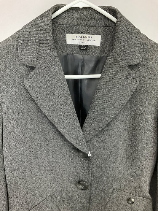 TAHARI GRAY BLAZER SZ 6P