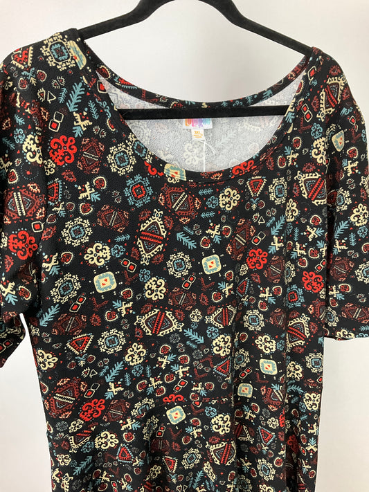 LULAROE BLACK PATTERN DRESS SZ 3XL