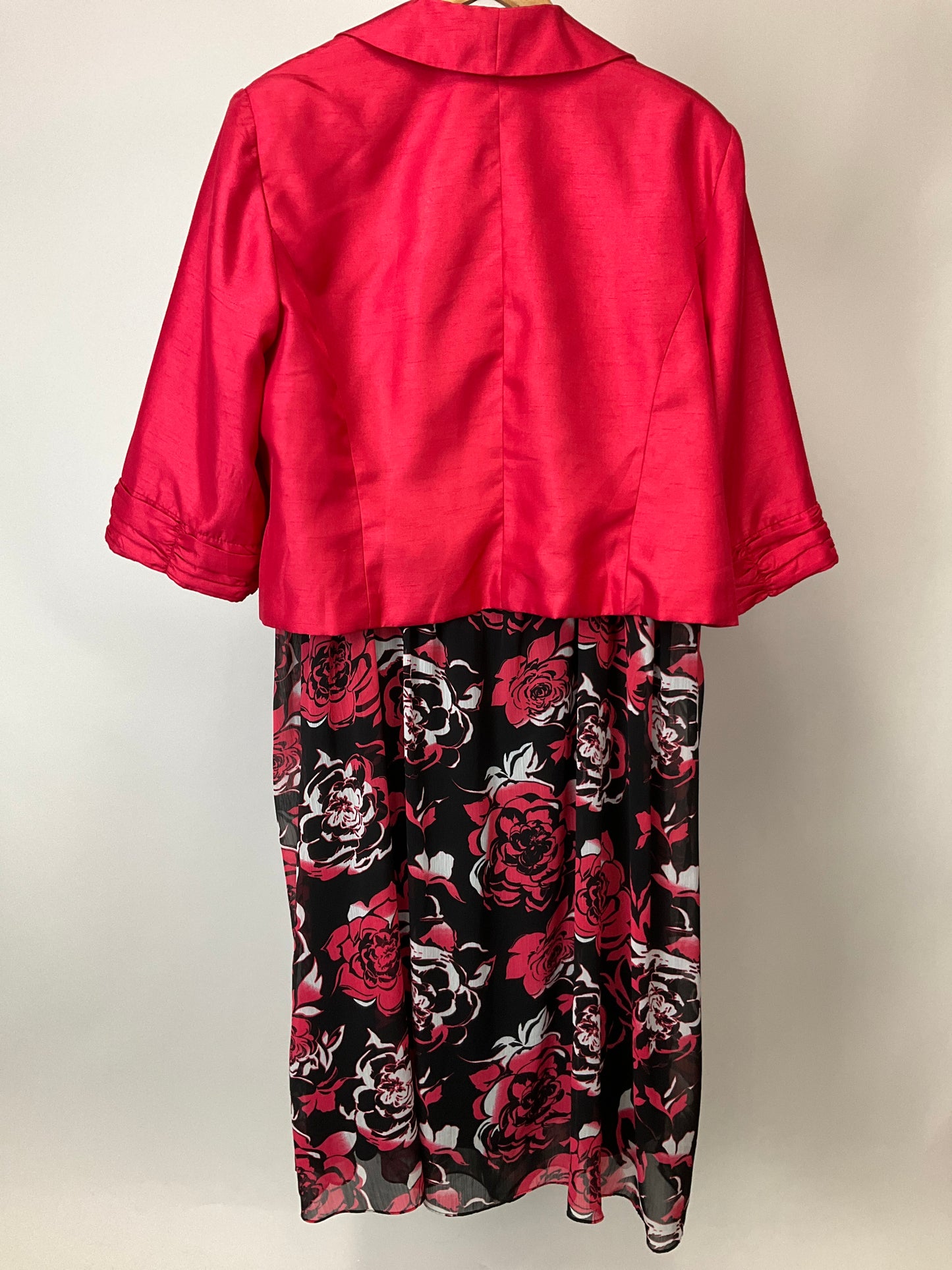 LE BOS PINK/BLACK DRESS SUIT SZ 22W