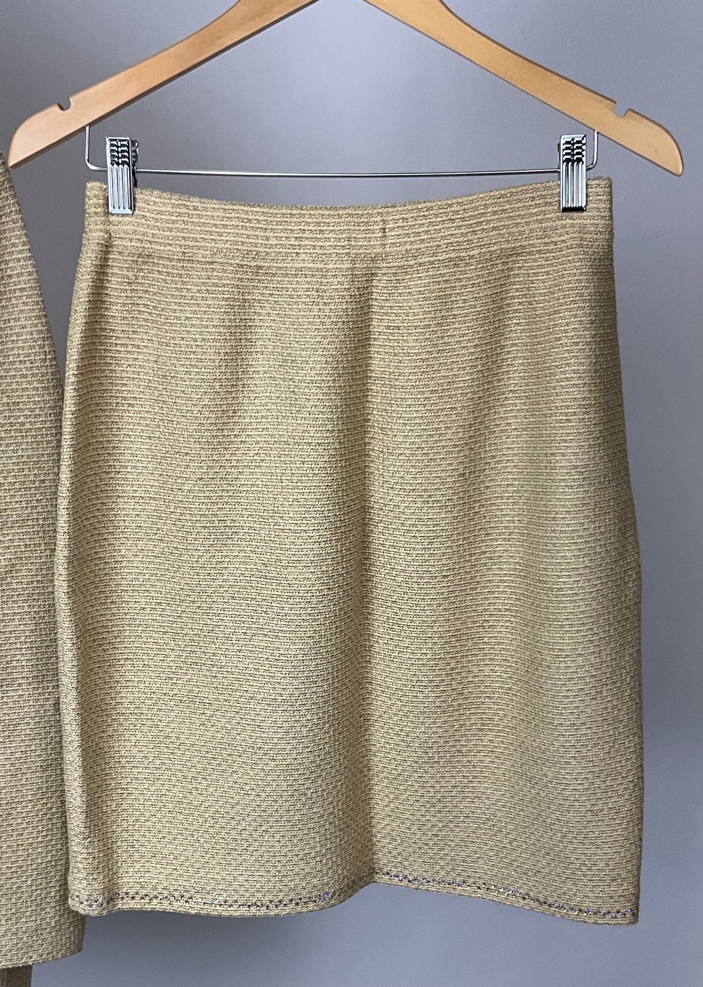 ST JOHN COLLECTION YELLOW SKIRT SUIT SZ 6/8
