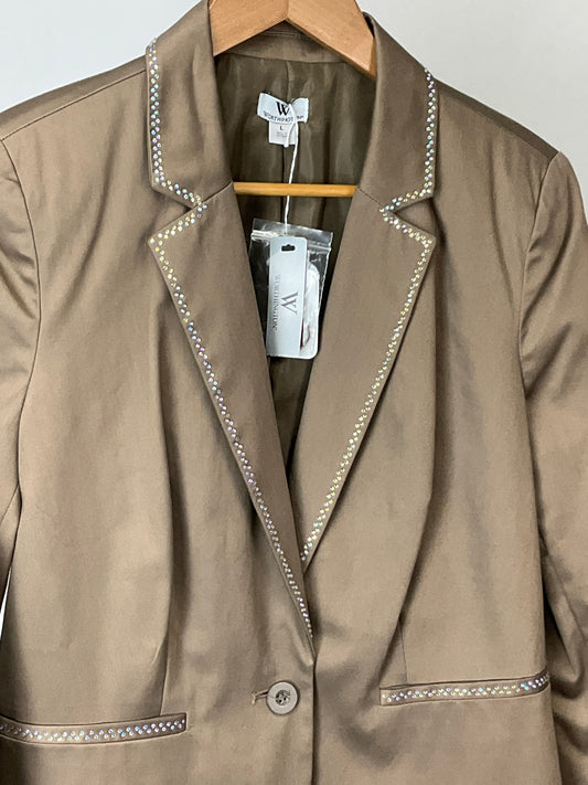WORTHINGTON TAN BLAZER SZ L
