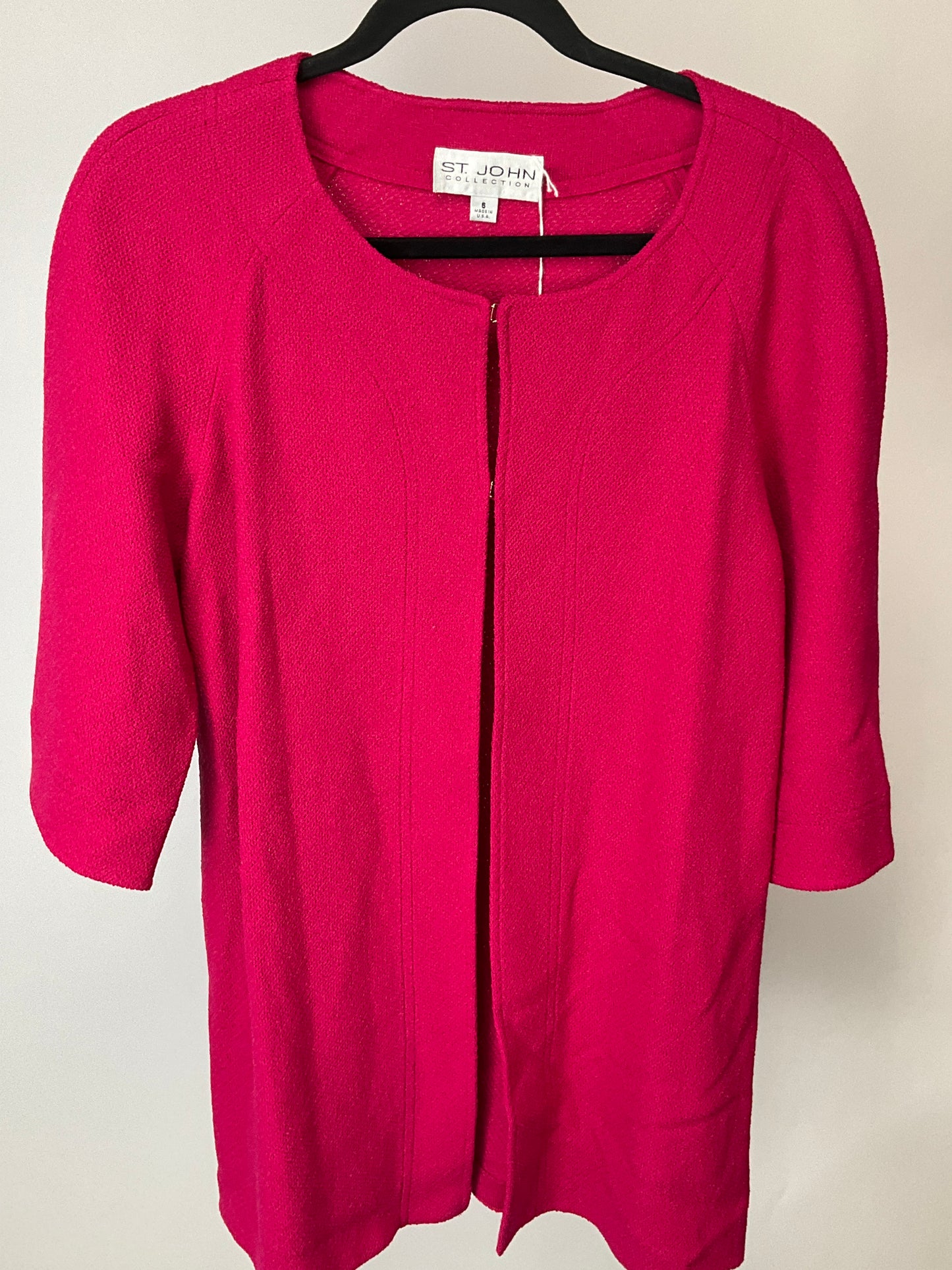 ST JOHN COLLECTION PINK BLAZER SZ 6
