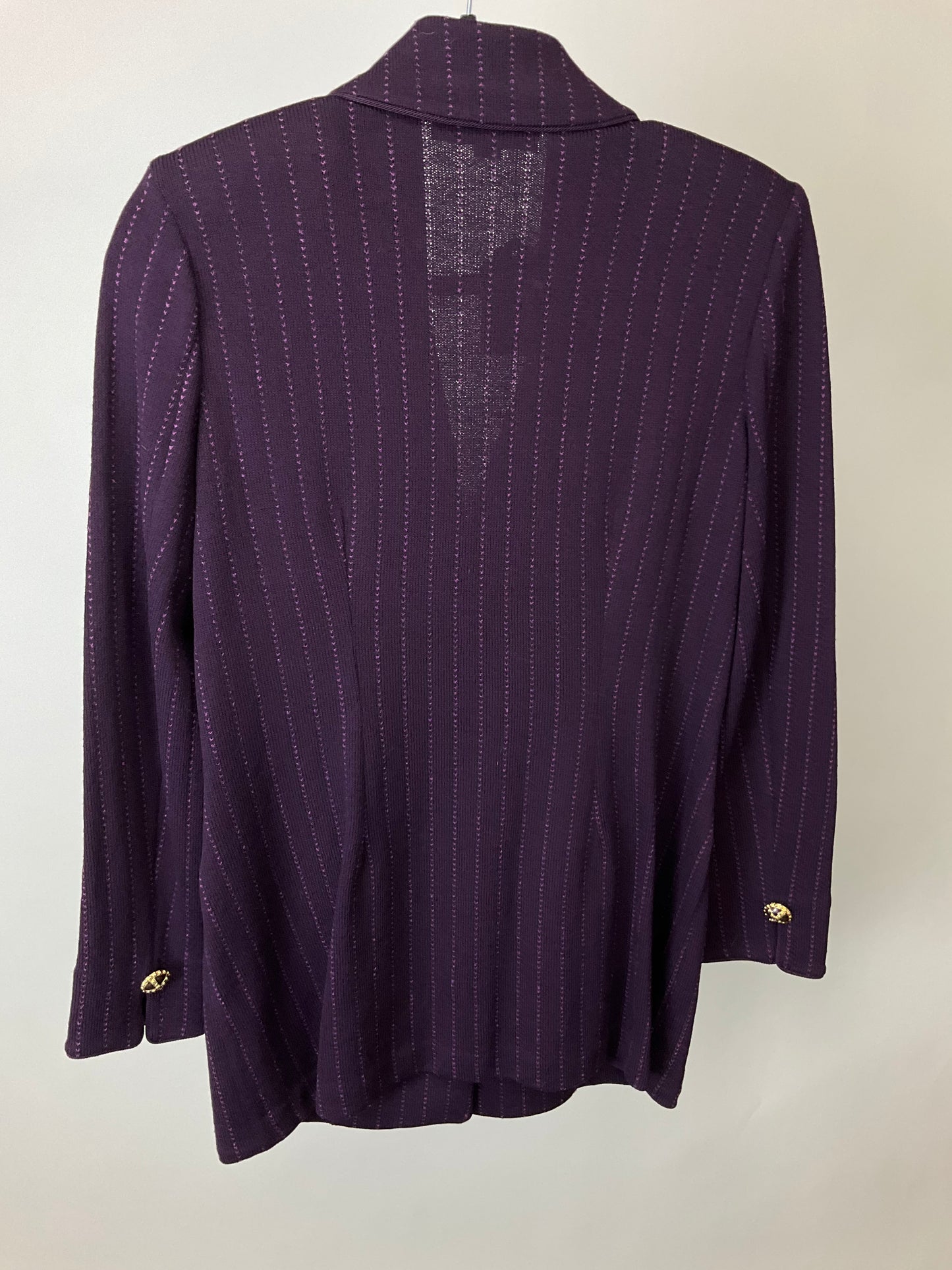 ST JOHN COLLECTION PLUM BLAZER sz 4