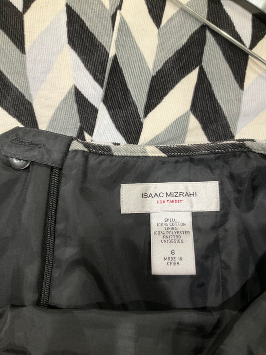 ISAAC MIZRAHI BLACK & WHITE SKIRT SZ 6