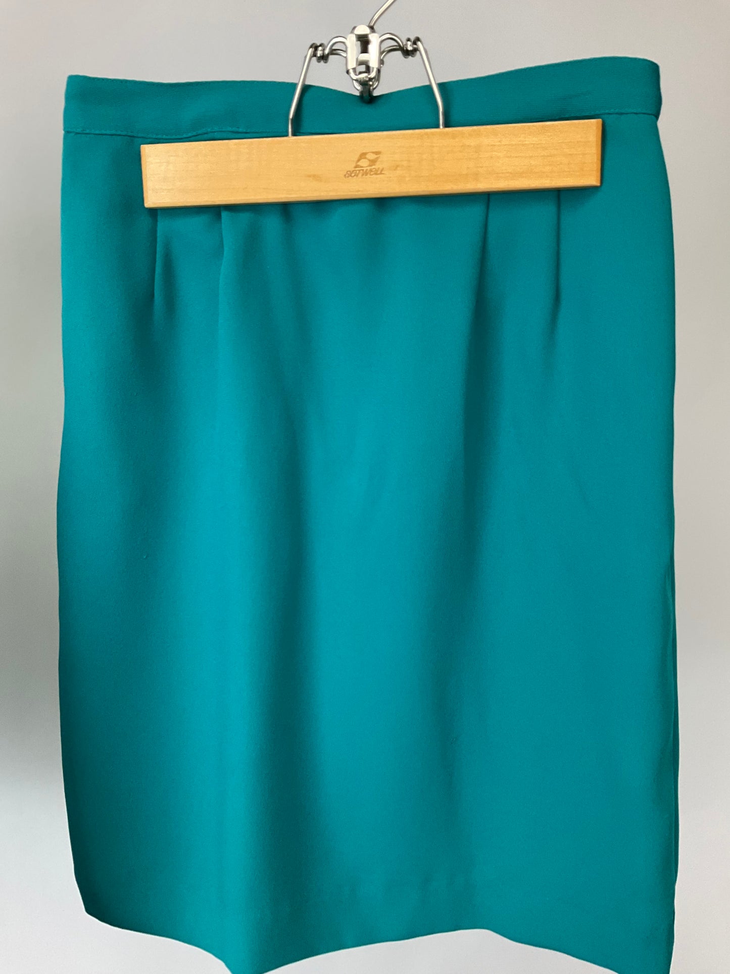 DONNA TORAN GREEN SKIRT SUIT SZ 8P