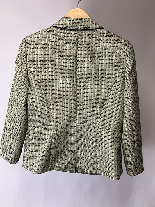 LE SUIT GREEN/BLACK BLAZER SZ 8P