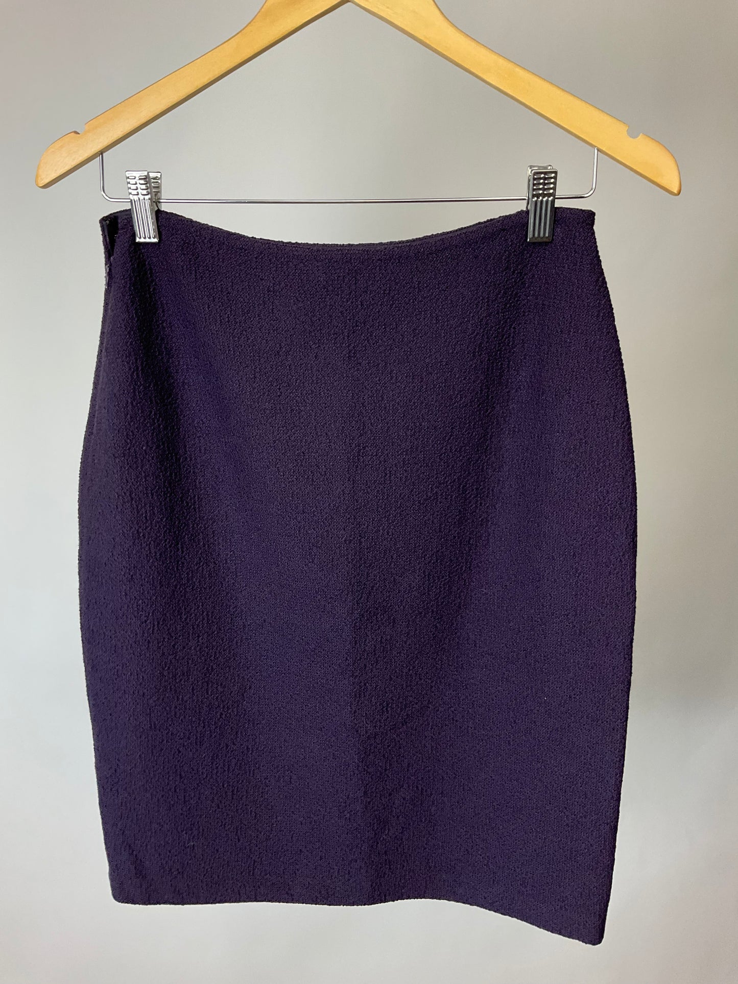 ST JOHN COUTURE PURPLE SKIRT SUIT SZ 2