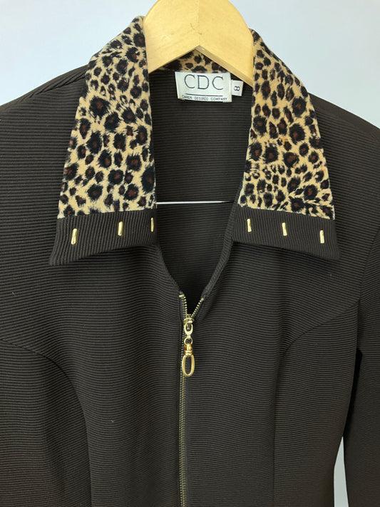 CDC BROWN BLAZER SZ 8