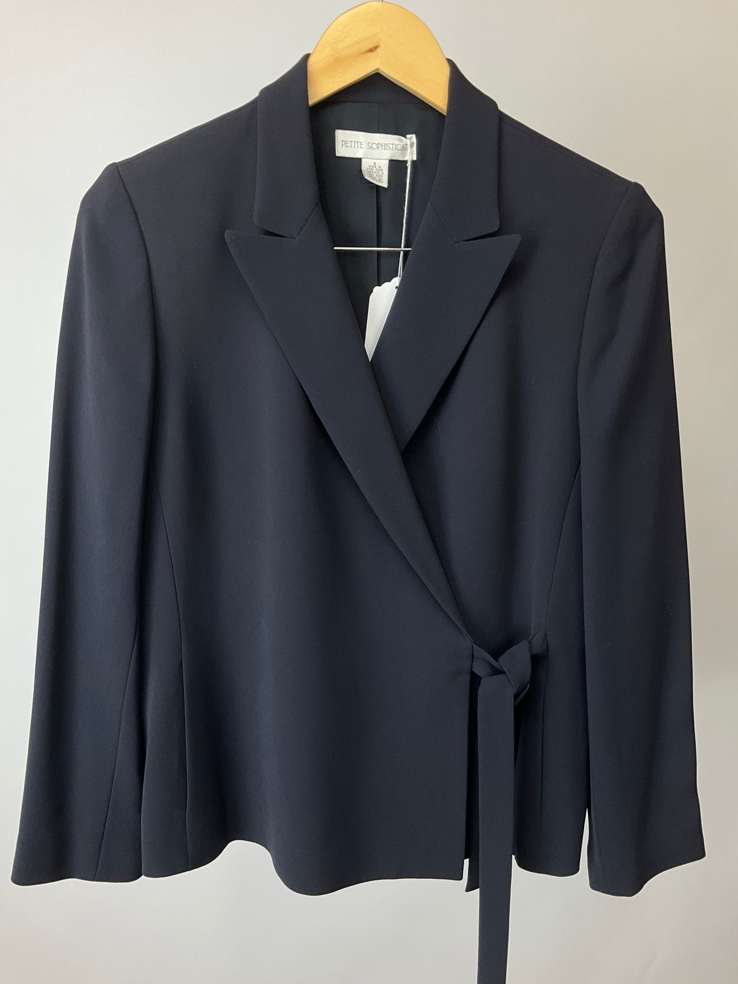 PETITE SOPHISTICATE GRAY BLUE BLAZER SIZE 6P