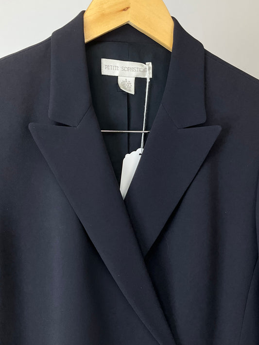 PETITE SOPHISTICATE GRAY BLUE BLAZER SIZE 6P