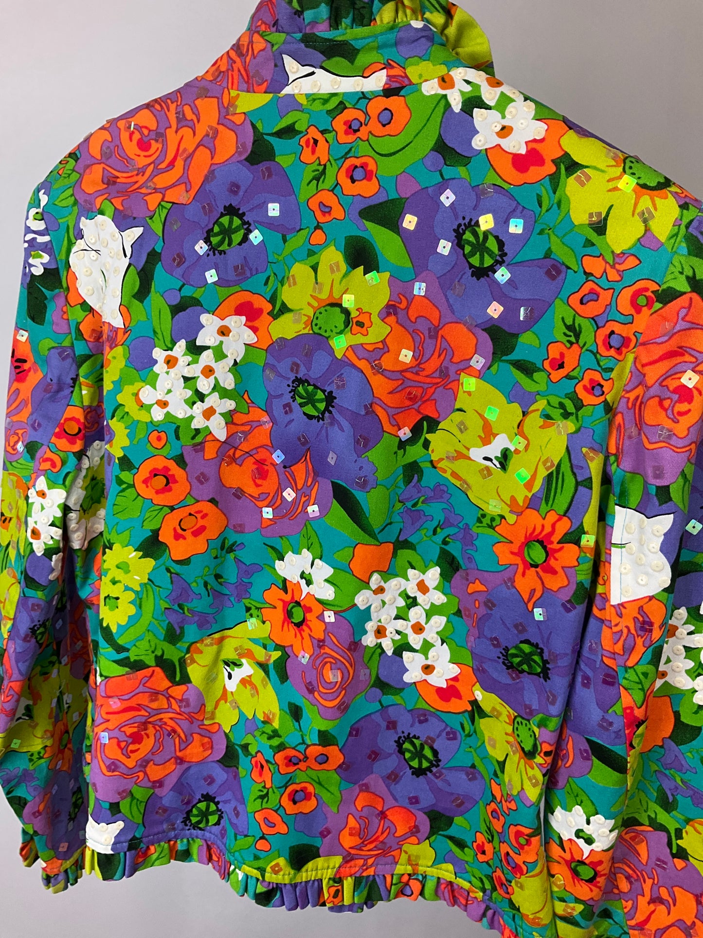 REDD JEANS MULTICOLORED JACKET SZ 10
