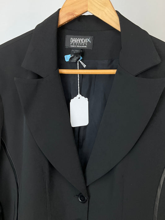 BARANDA PETITES BLACK BLAZER SZ 10P