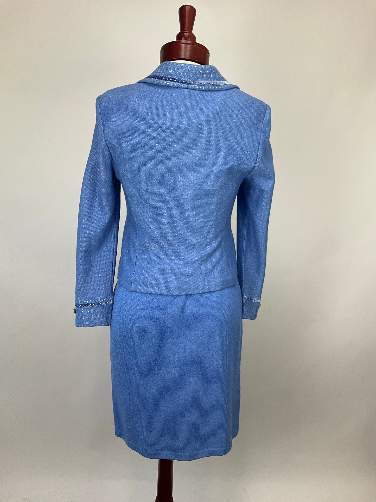 ST JOHN EVENING BLUE 3 PIECE SUIT SZ 6/8