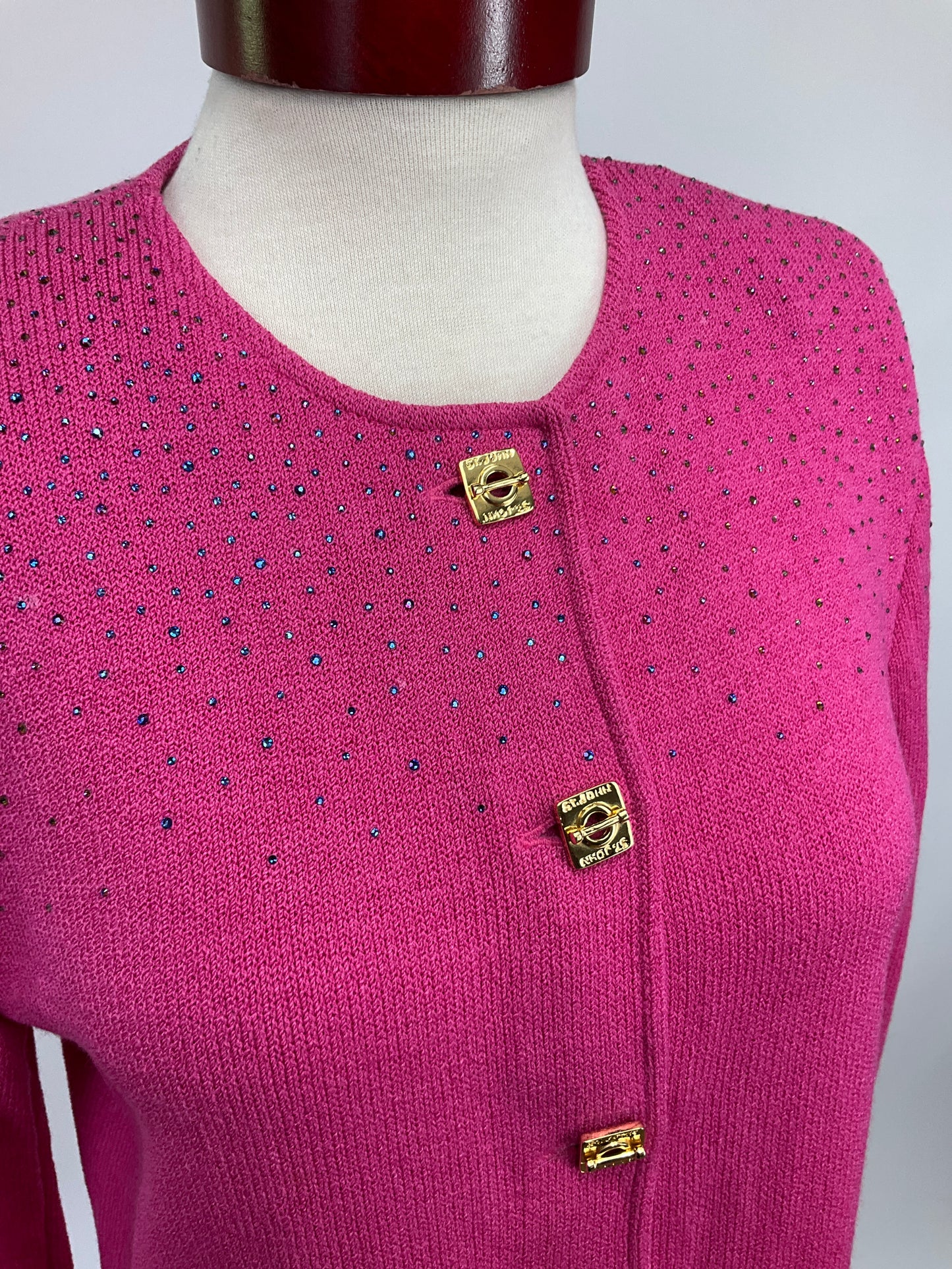 ST JOHN COLLECTION PINK SKIRT SUIT SZ 10