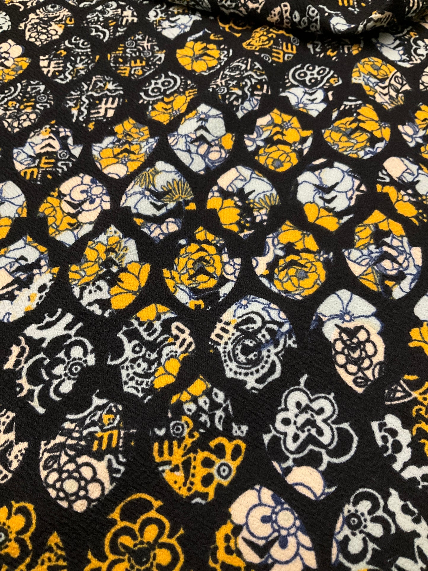 LULAROE BLACK, TEAL YELLOW SKIRT SZ 2XL