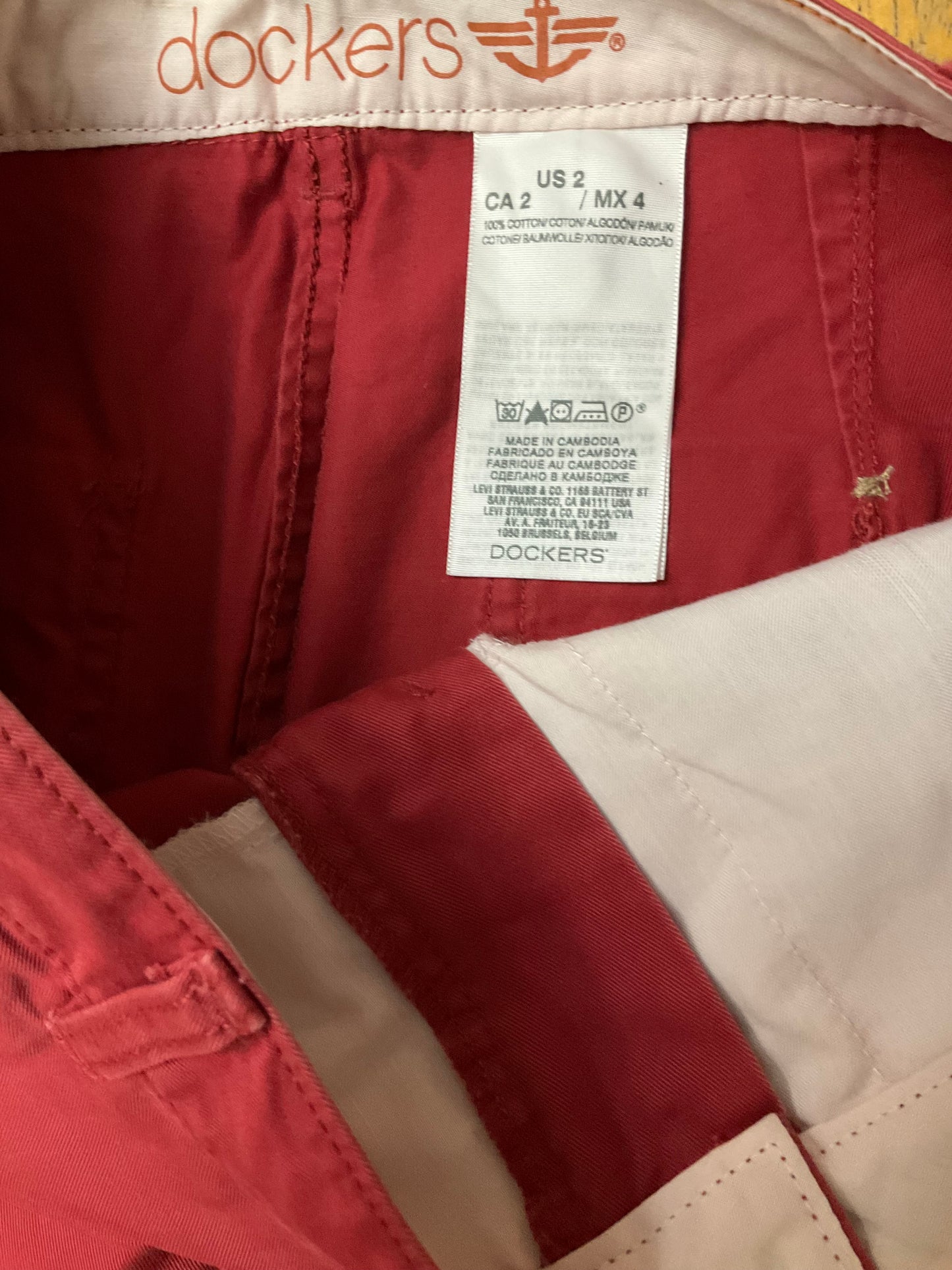 DOCKERS RUST SKIRT SZ 2