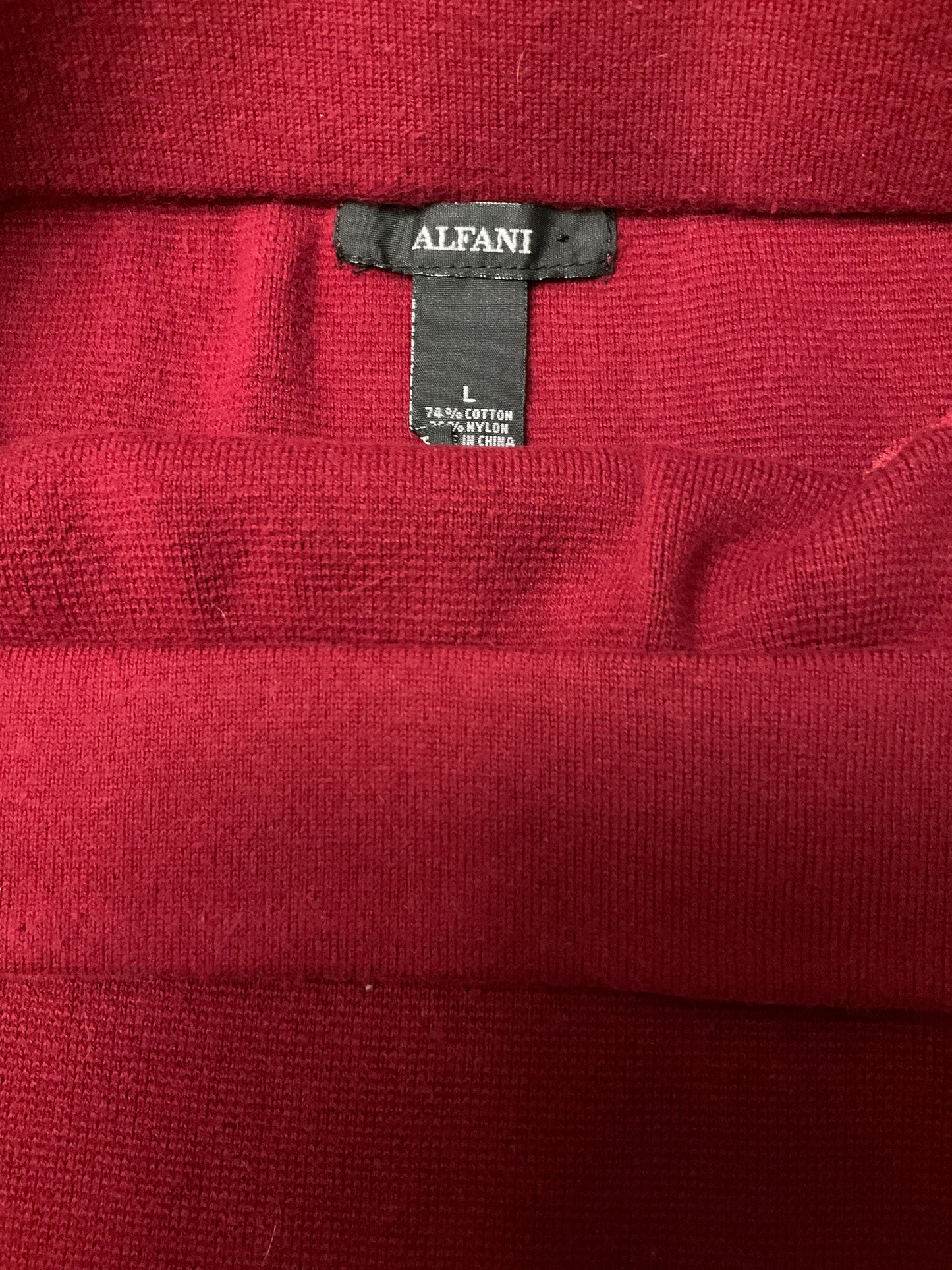 ALFANI RED SKIRT SZ L