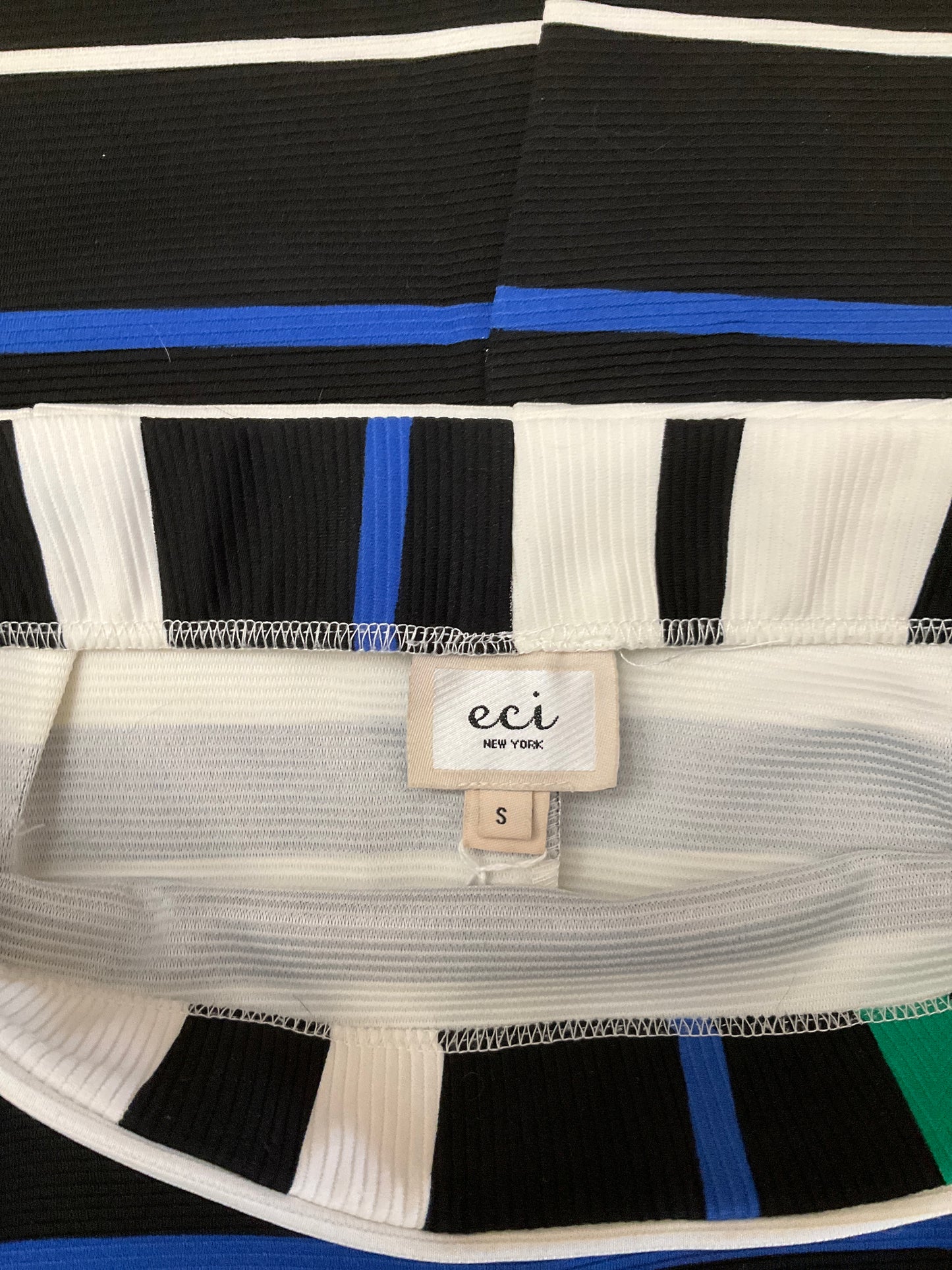 ECI NEW YORK STRIPED SKIRT SZ S