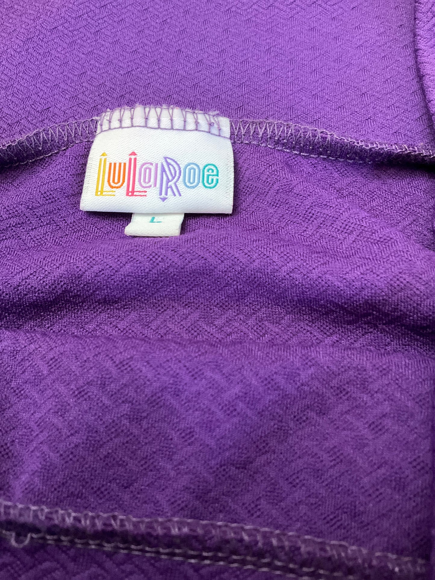 LULAROE PURPLE SKIRT SZ L