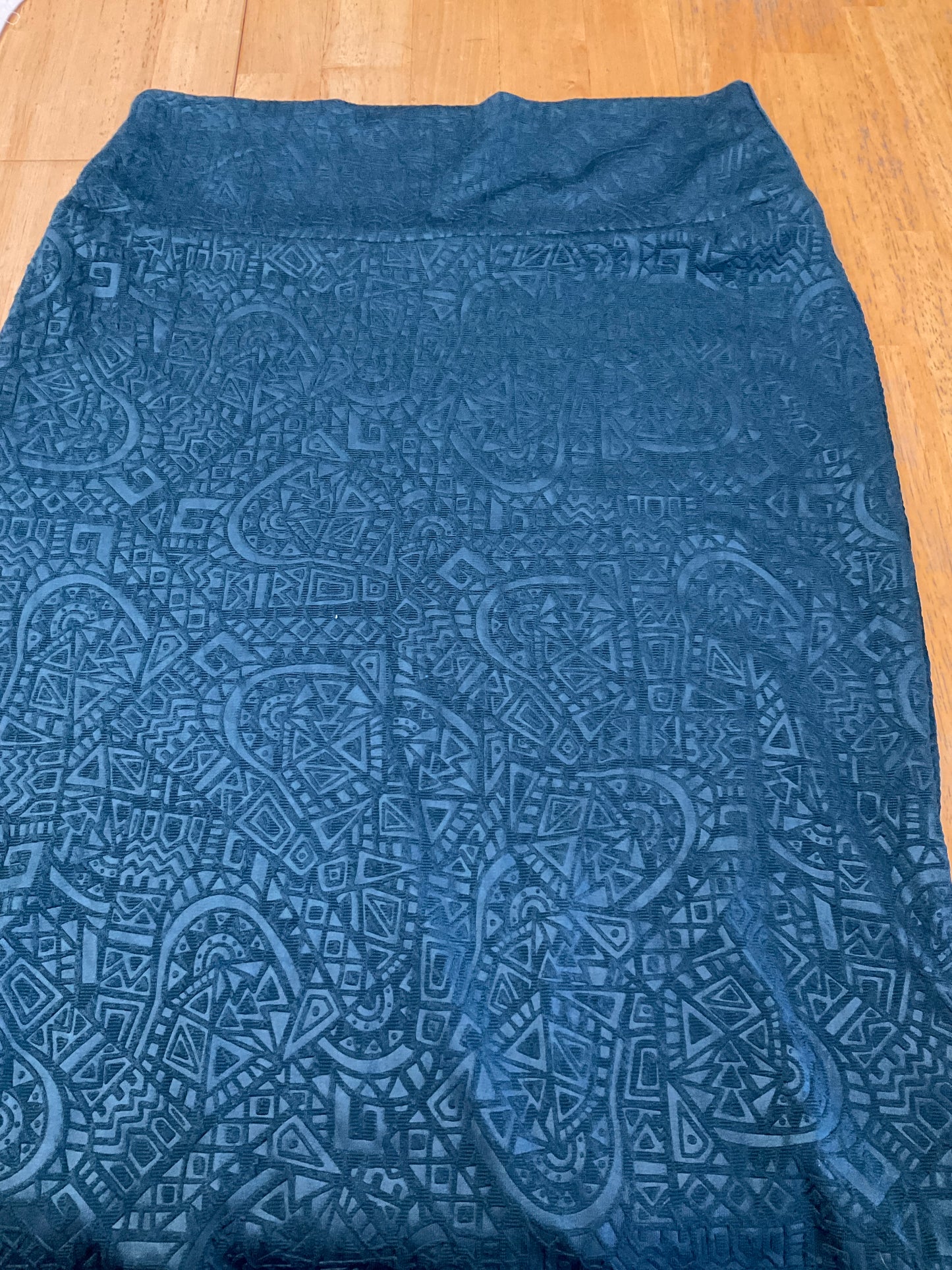 LULAROE TEAL SKIRT SZ S