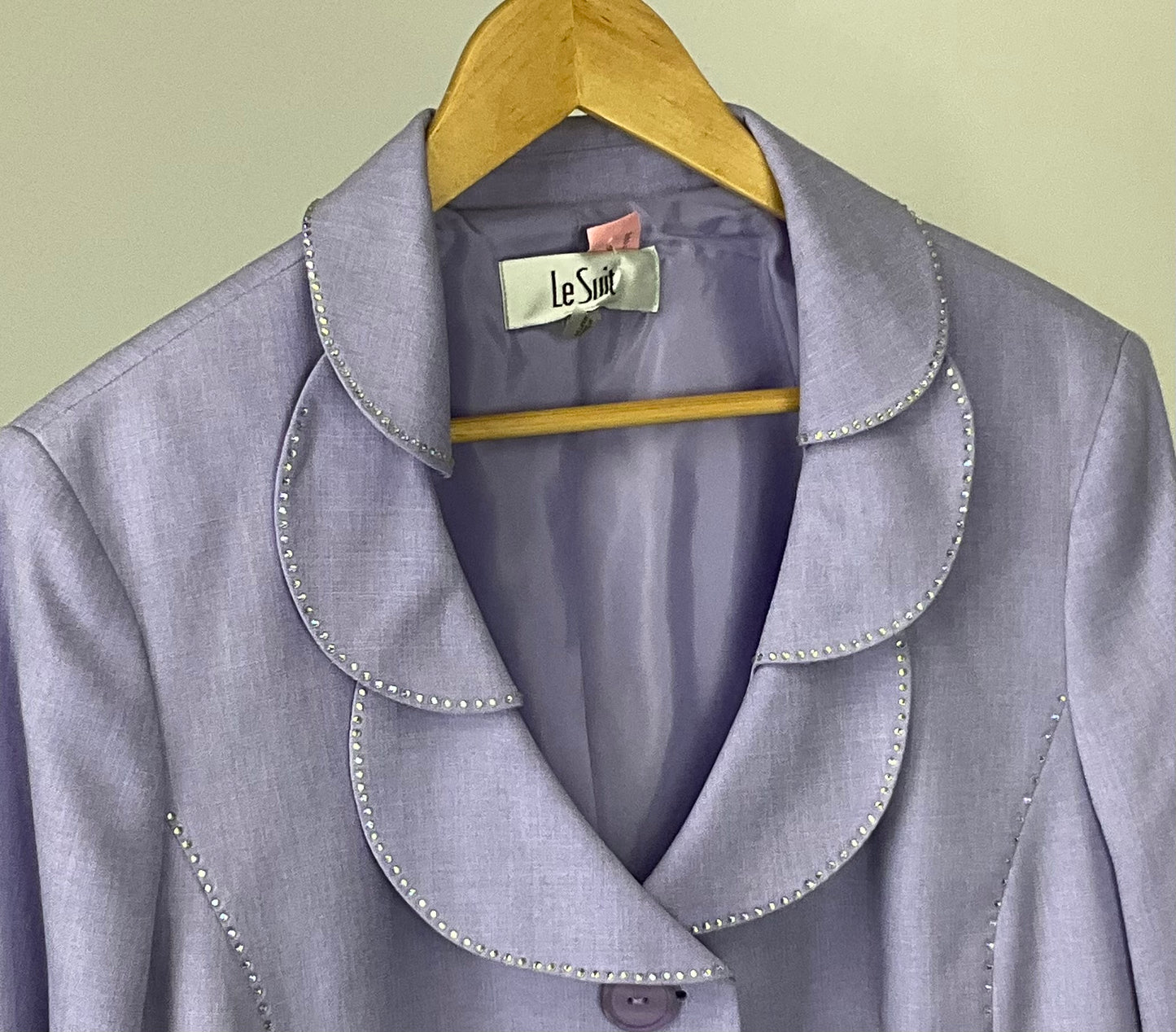 LE SUIT LAVENDER BLAZER SZ 16