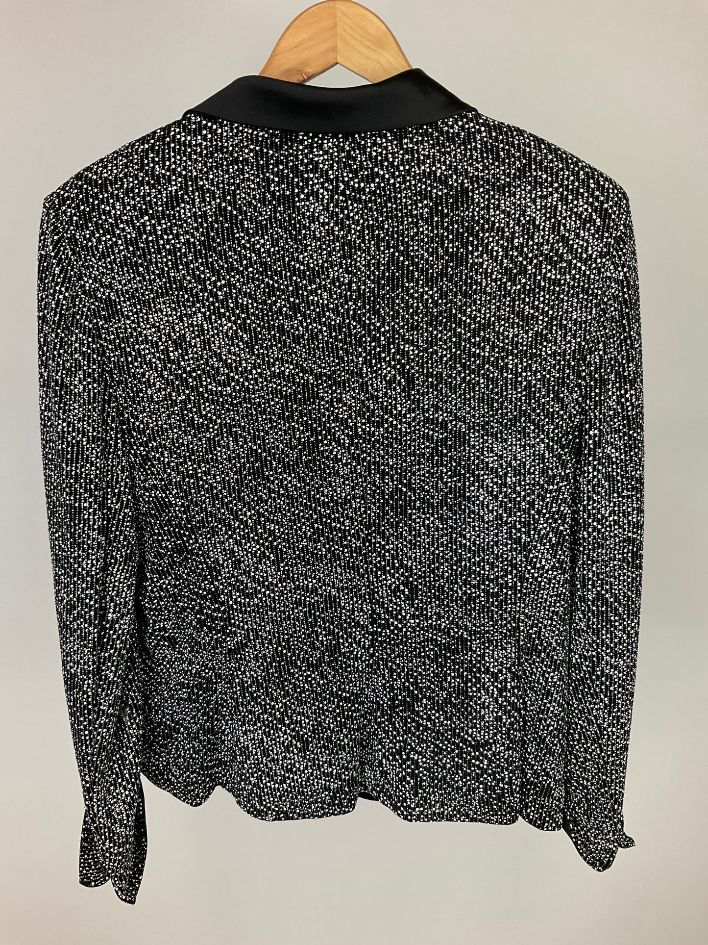 ALEX EVENING BLACK/SILVER BLAZER SZ 18