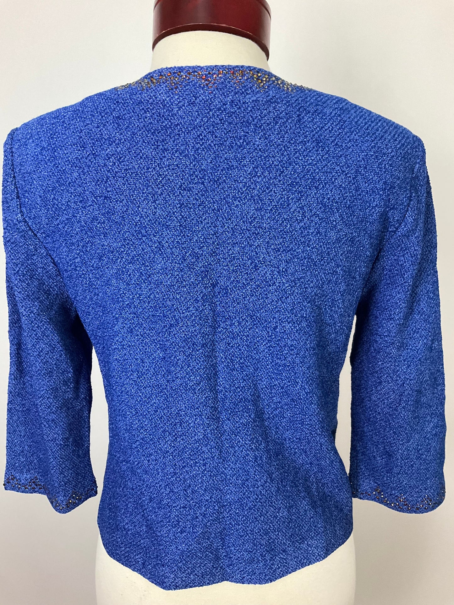 ST JOHN COLLECTION BLUE BLAZER SZ 12