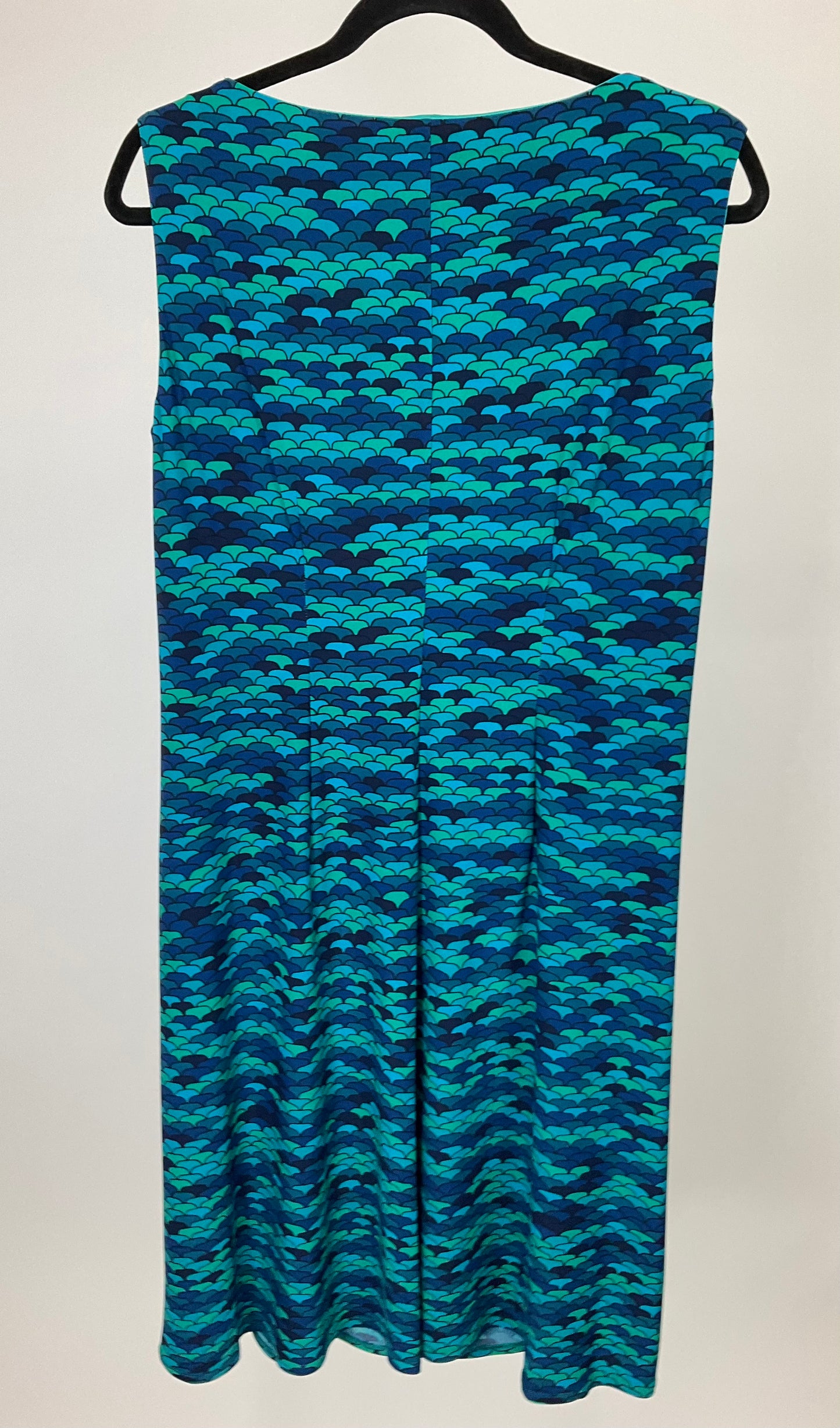 EVAN-PICONE GREEN/BLUE DRESS SZ 14
