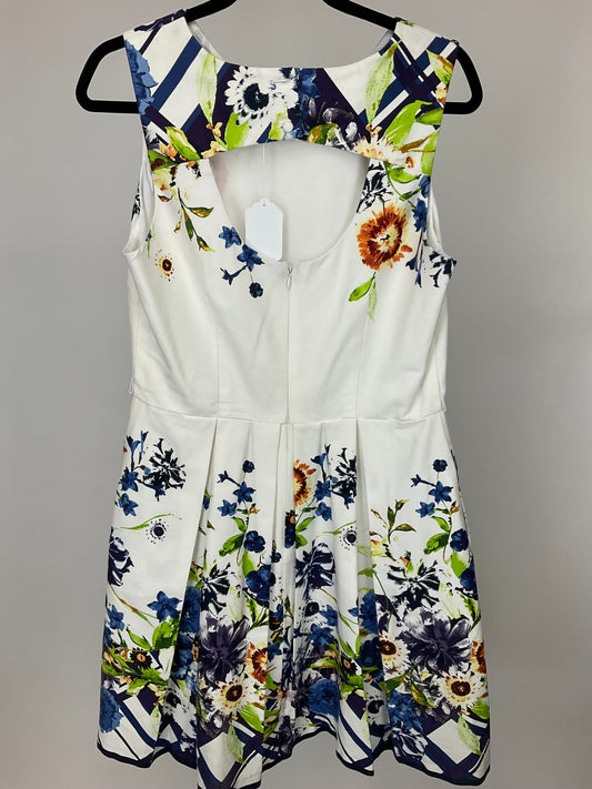DB BLUE FLORAL DRESS SZ 12