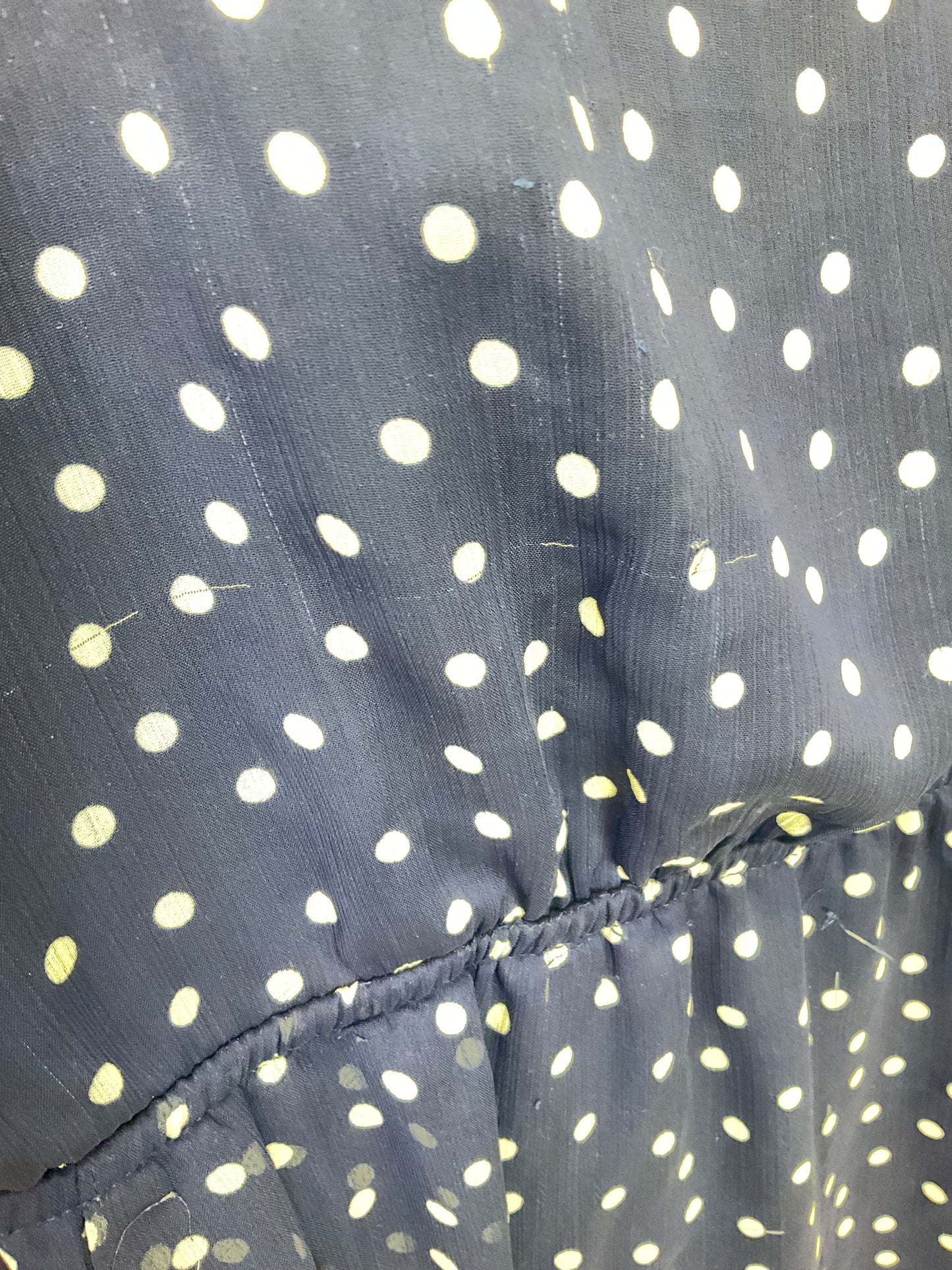 MOSSIMO BLUE/WHITE POLKA DOT DRESS SZ XXL