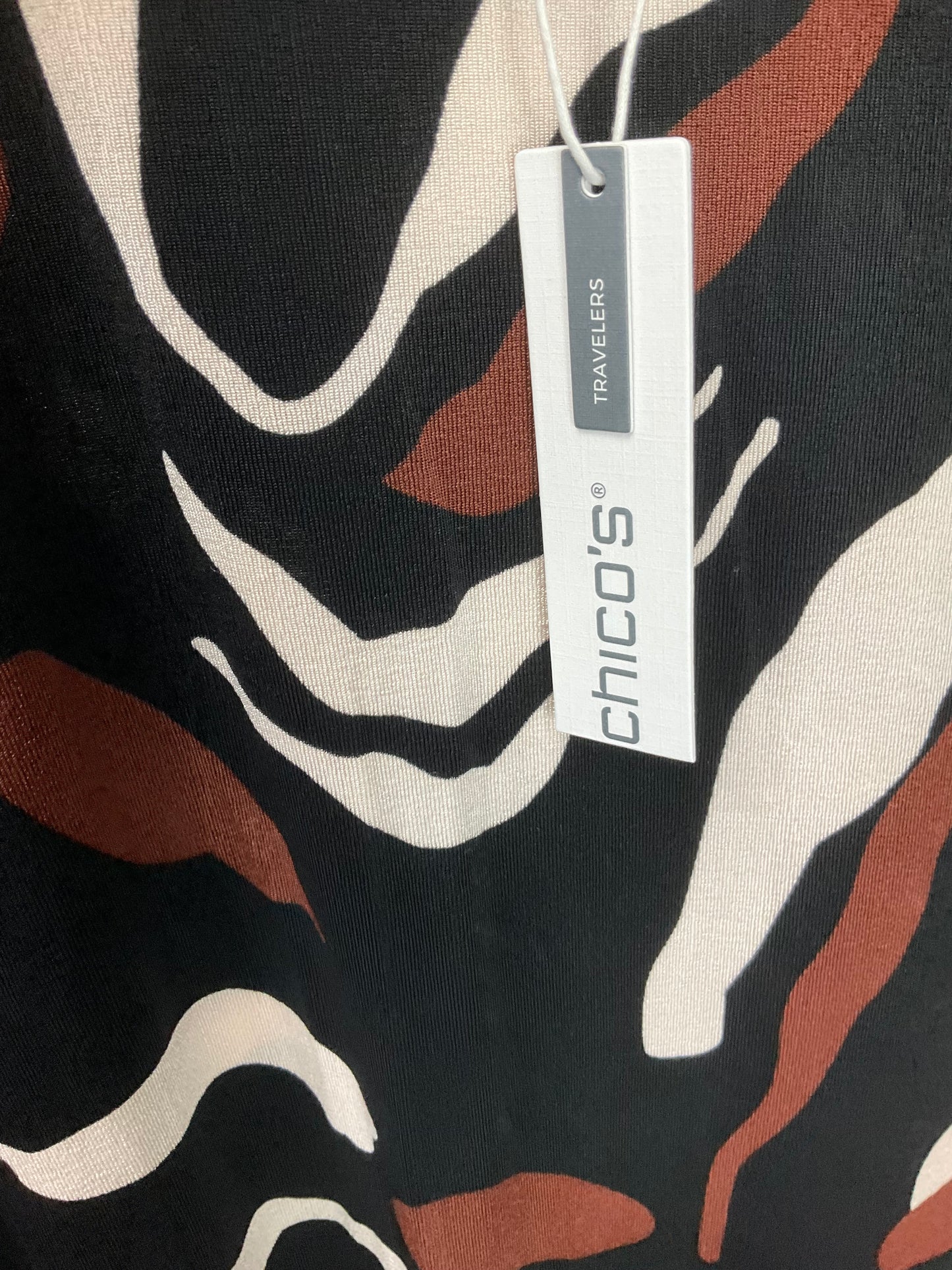 CHICO'S BLACK/BROWN DRESS SZ 16/18