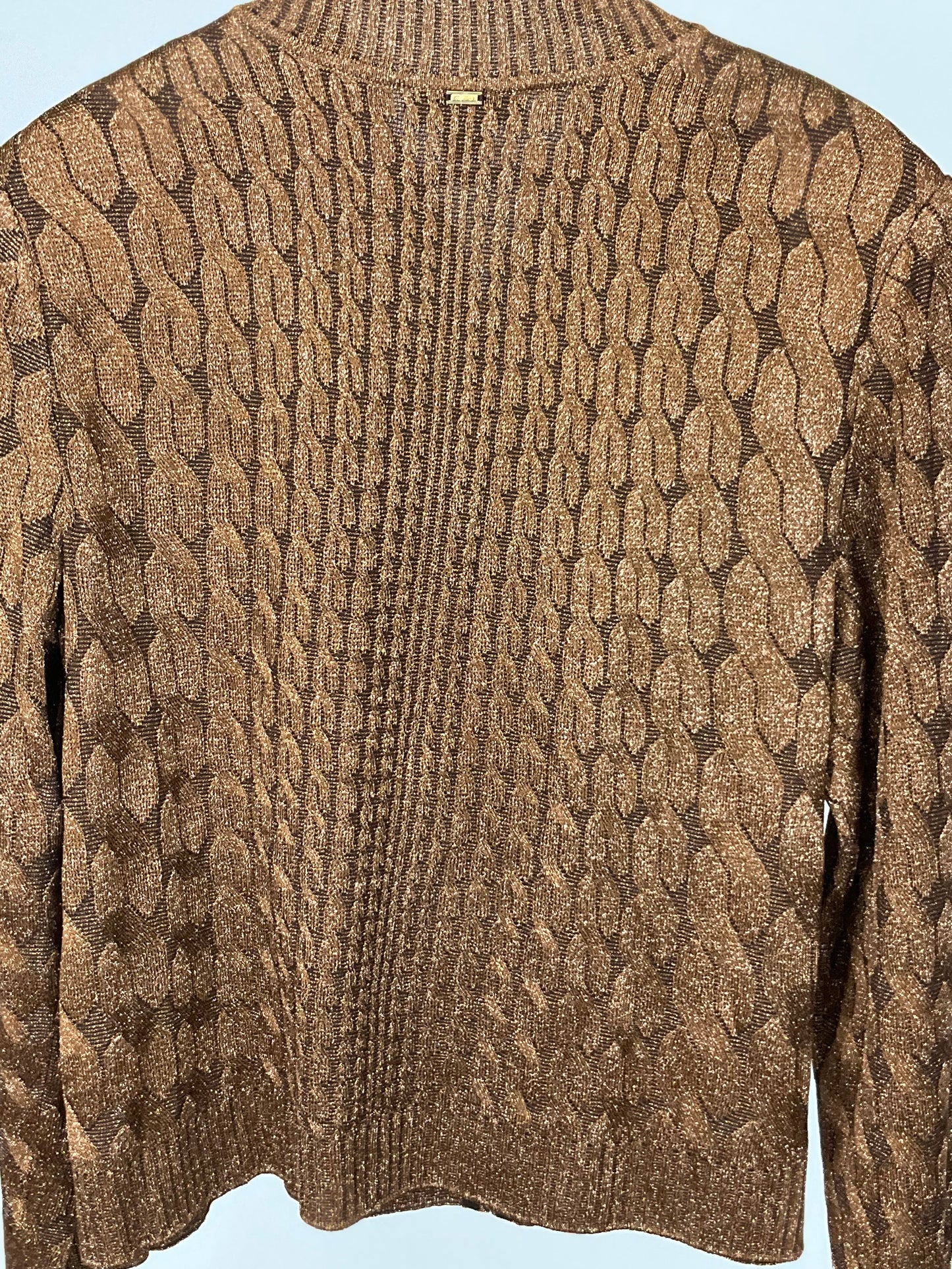 ST JOHN COPPER CARDIGAN SET SZ XL