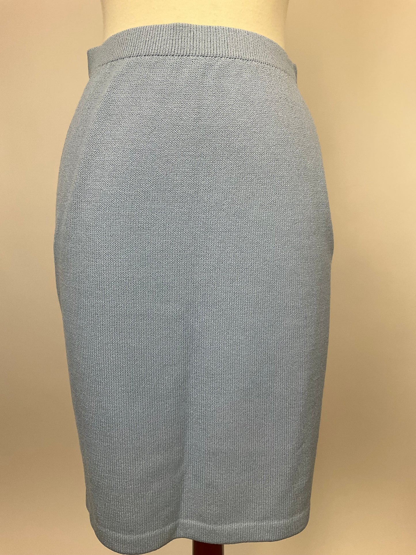 ST JOHN COLLECTION BLUE SKIRT SUIT SZ 4/6