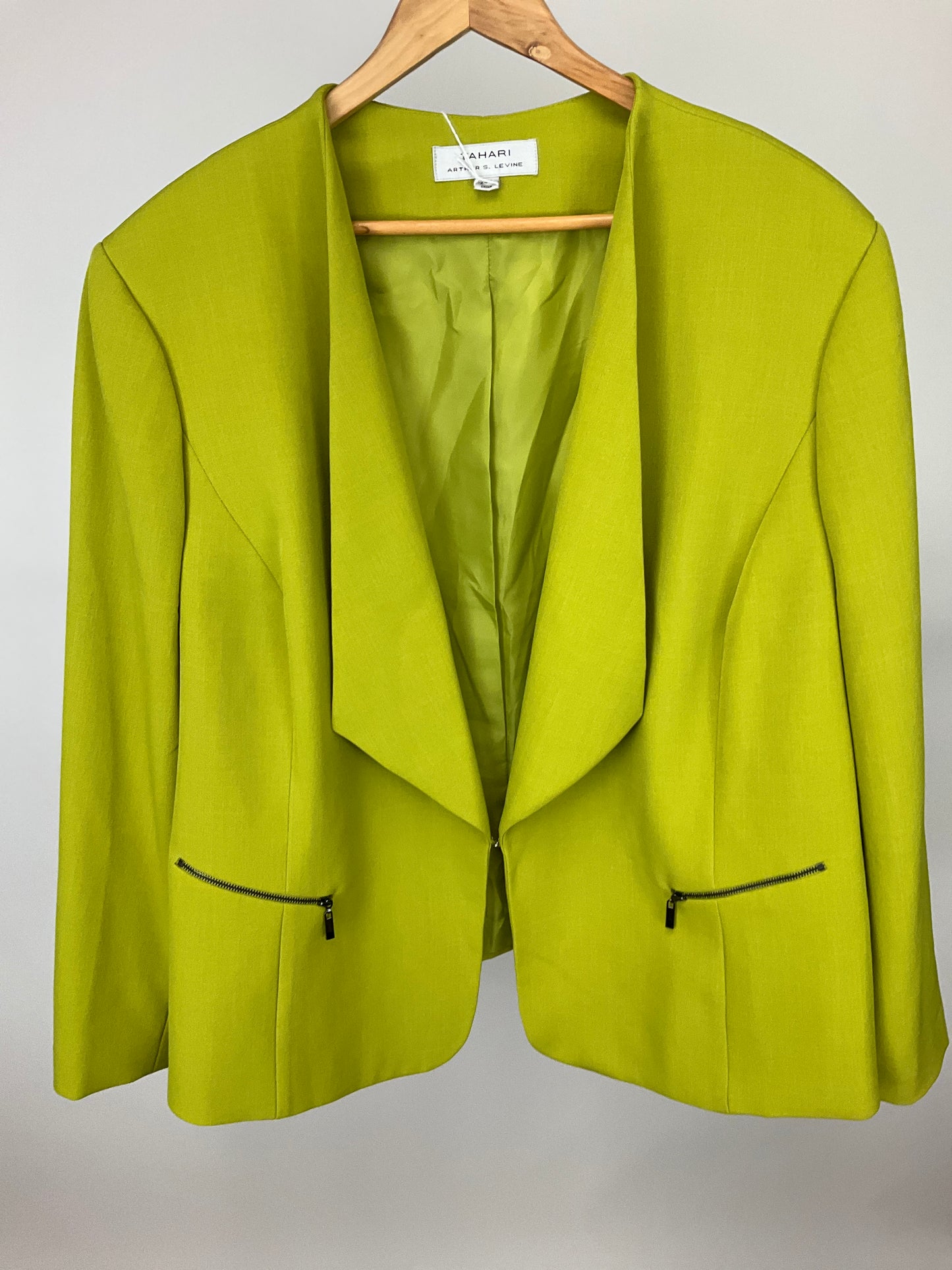 TAHARI GREEN BLAZER SZ 24W