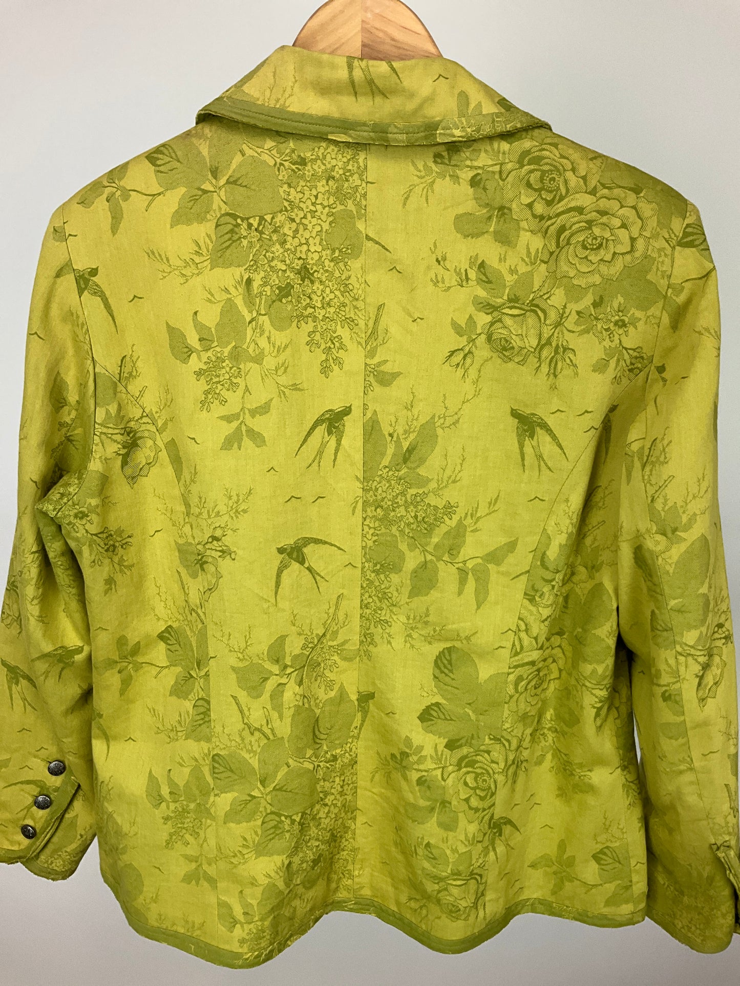 CHICO'S GREEN BLAZER SZ 12
