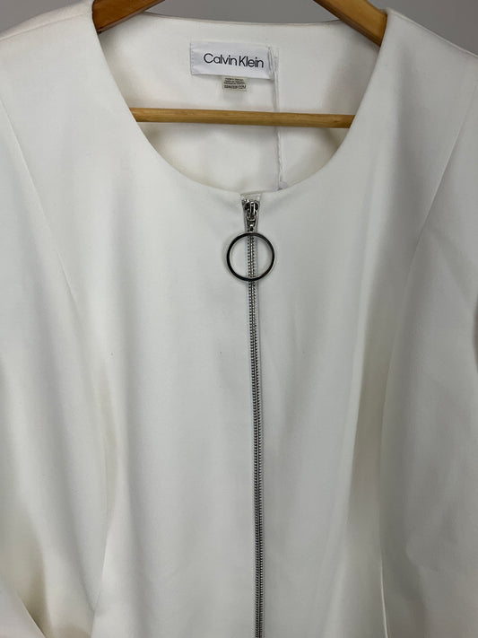 CALVIN KLEIN WHITE BLAZER SZ 22W