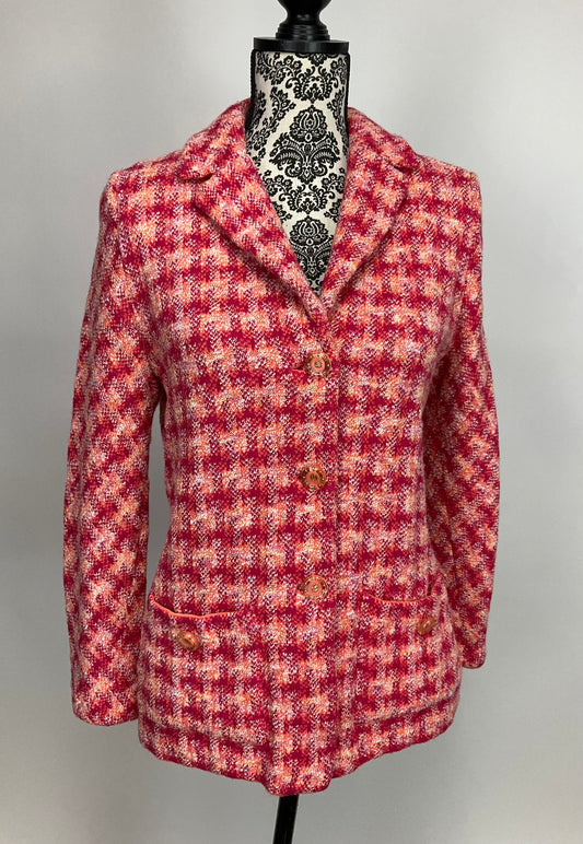 ST JOHN COLLECTION PINK SKIRT SUIT SZ 8