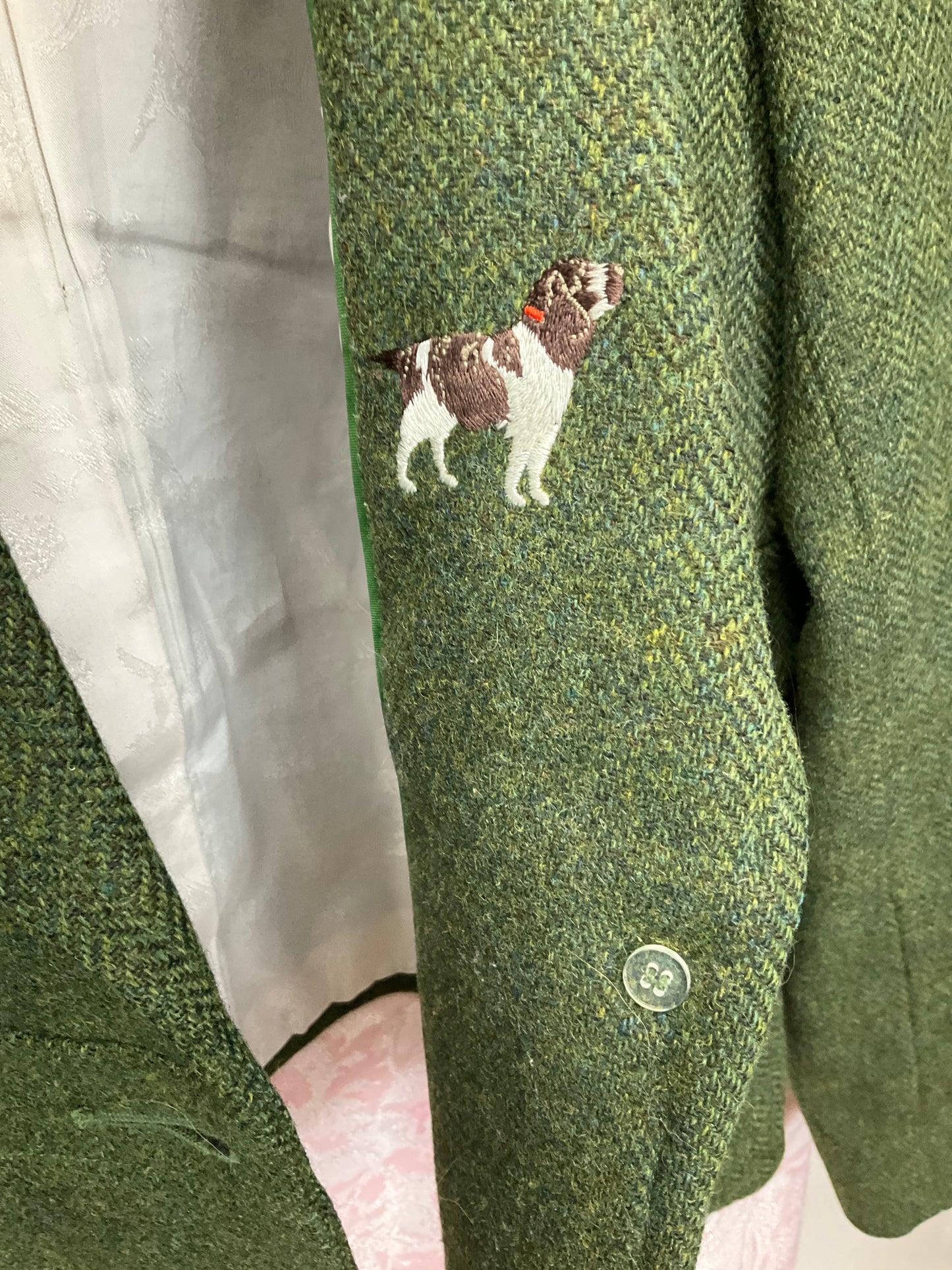 LL BEAN GREEN WOOL BLAZER SZ 16