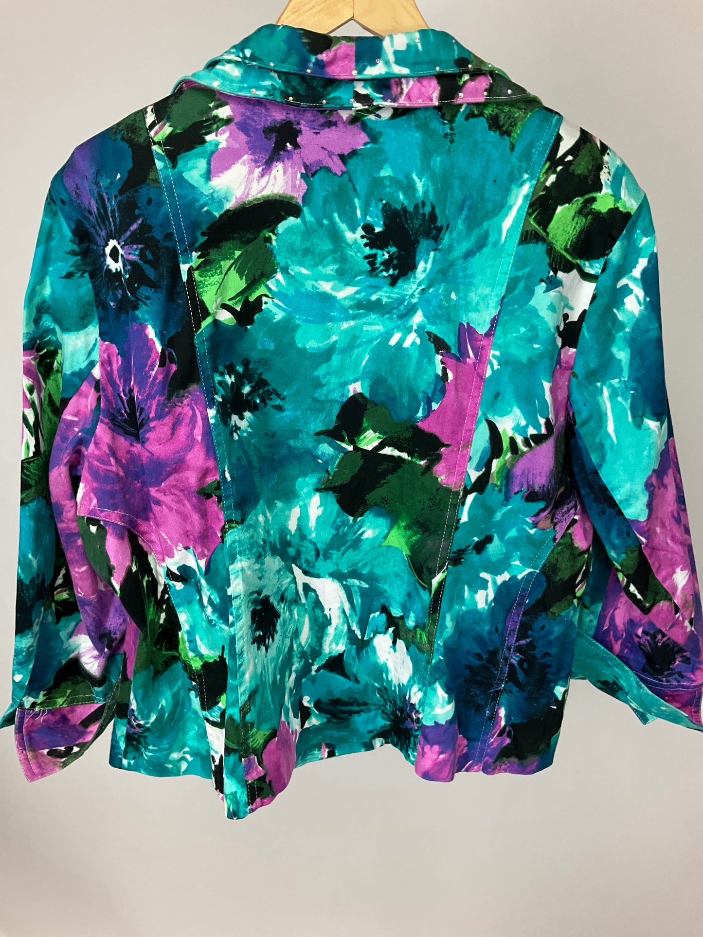 ERIN LONDON JEWEL TONED BLAZER SZ XL