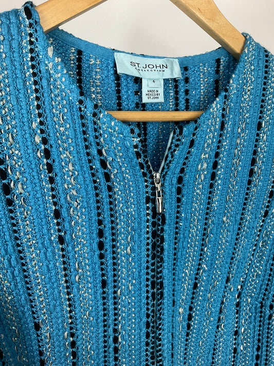 ST JOHN COLLECTION BLUE SZ 4