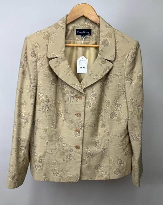 EVAN-PICONE TAN SKIRT SUIT SZ 18